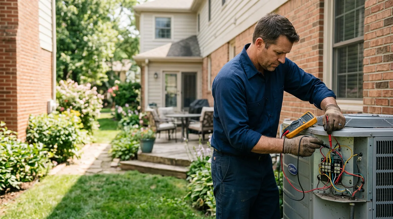 HVAC technician working near Wilkeson, WA